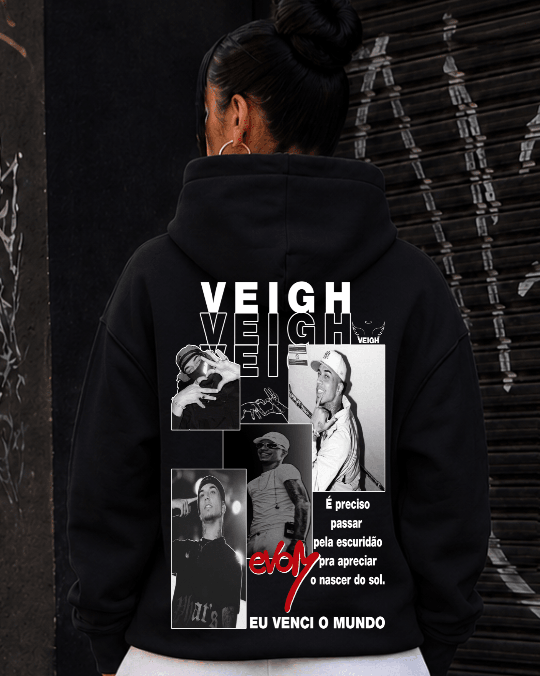 Hoodie Veigh Eu Venci o Mundo - Sudrops