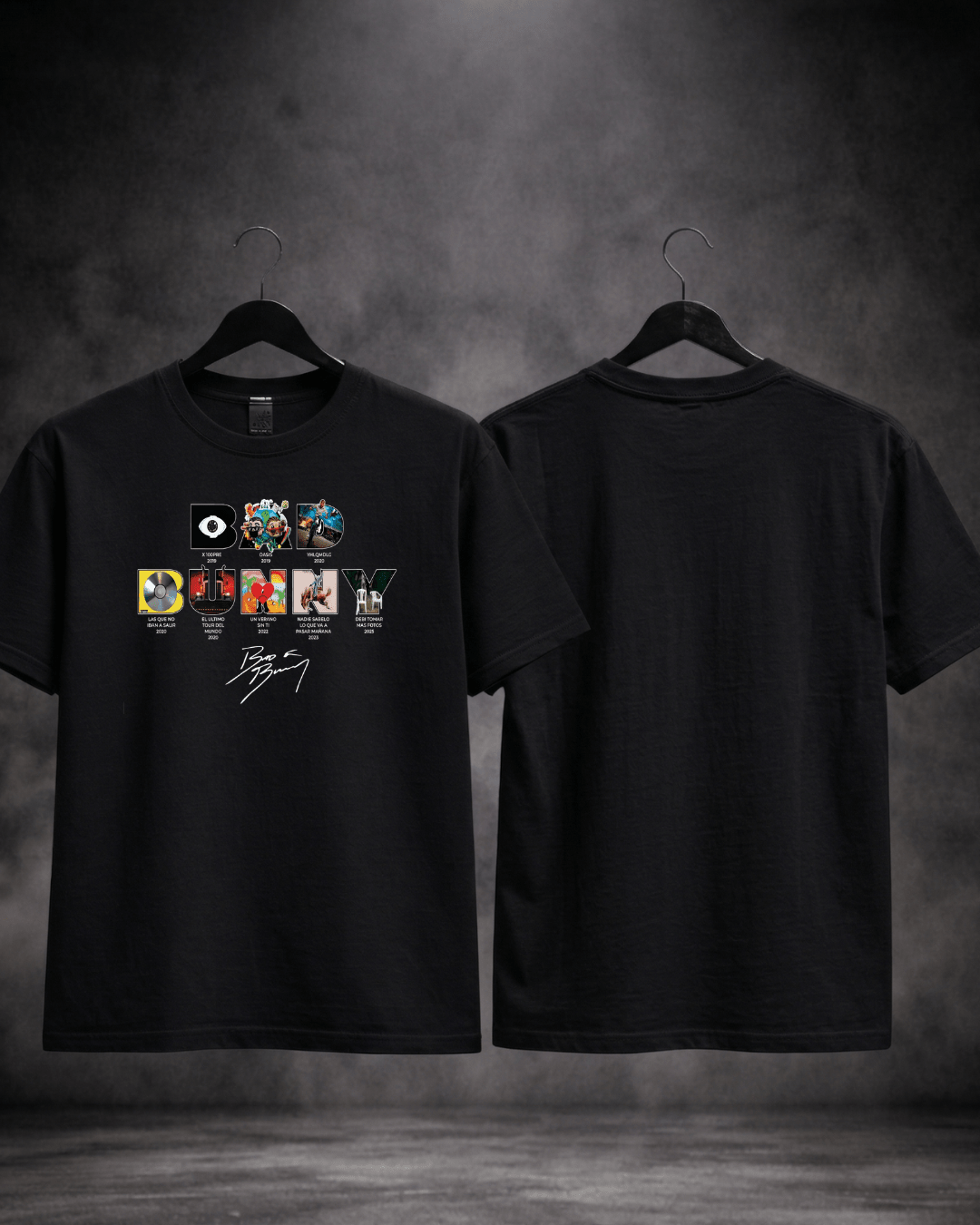 T-shirt Bad Bunny Edição Especial preta - detalhe da estampa frontal - SuDrops