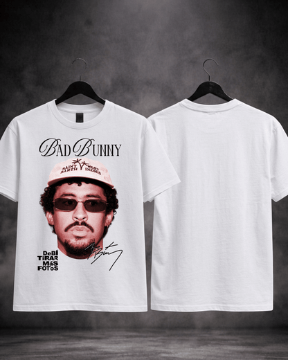 T-shirt Bad Bunny Edição Limitada - variante branca com estampa frontal - SuDrops