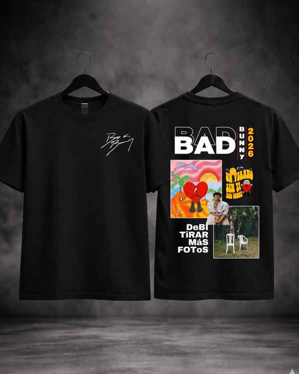 T-Shirt Bad Bunny Especial 2026 Preta