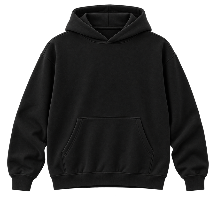 hoodie black front