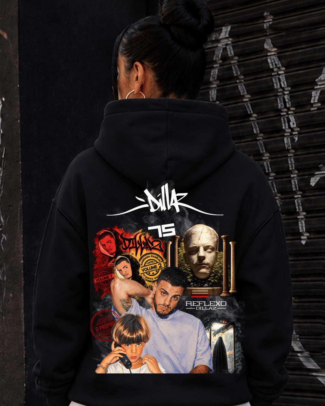 Hoodie Dillaz 75 Preta - Sudrops