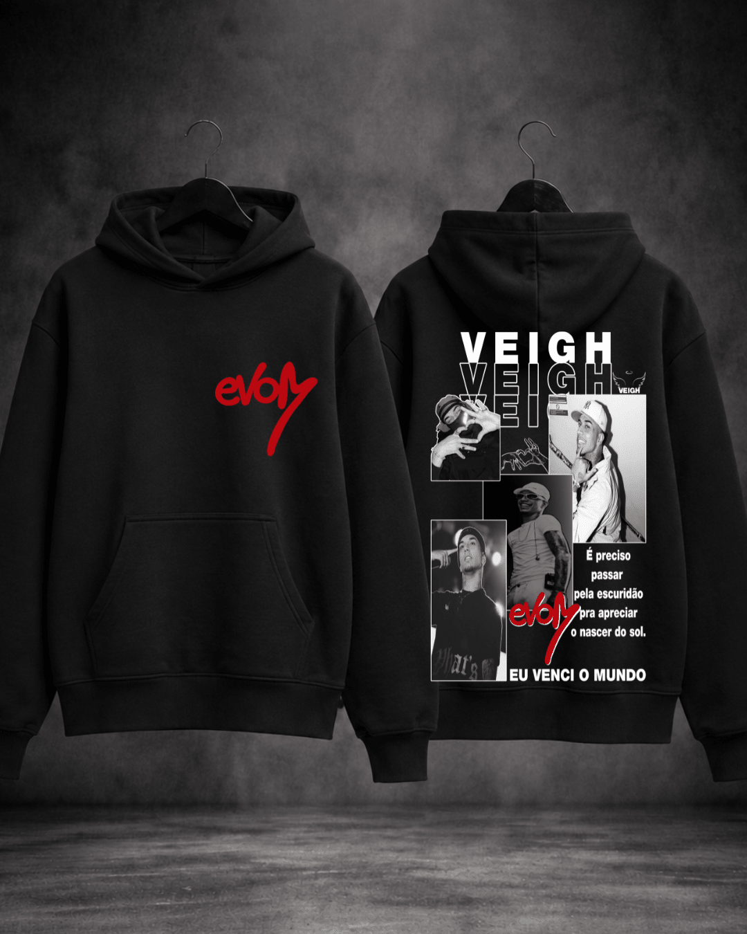 Hoodie Veigh Eu Venci o Mundo - Sudrops