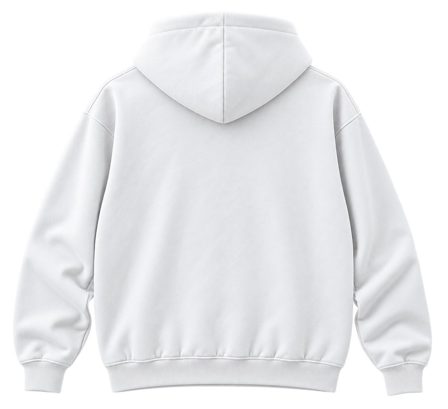 hoodie white back
