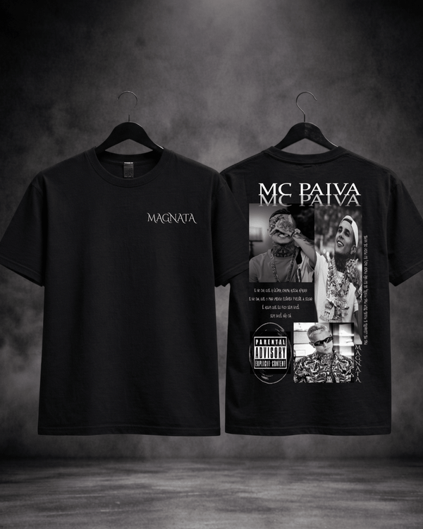 T-Shirt Mc Paiva Edição de Fã Preta v3