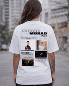 T-Shirt Morad Edição de Fã Branca Frente e Costas