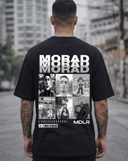 T-shirt Morad Edição de Fã preta frente e costas - SuDrops