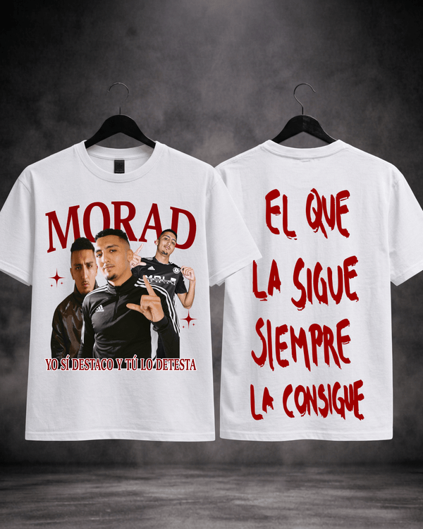T-Shirt Morad Edição Limitada Branca Frente e Costas