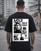 T-Shirt Morad MDRL Preta Frente e Costas