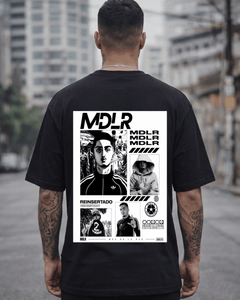 T-Shirt Morad MDRL Preta Frente e Costas