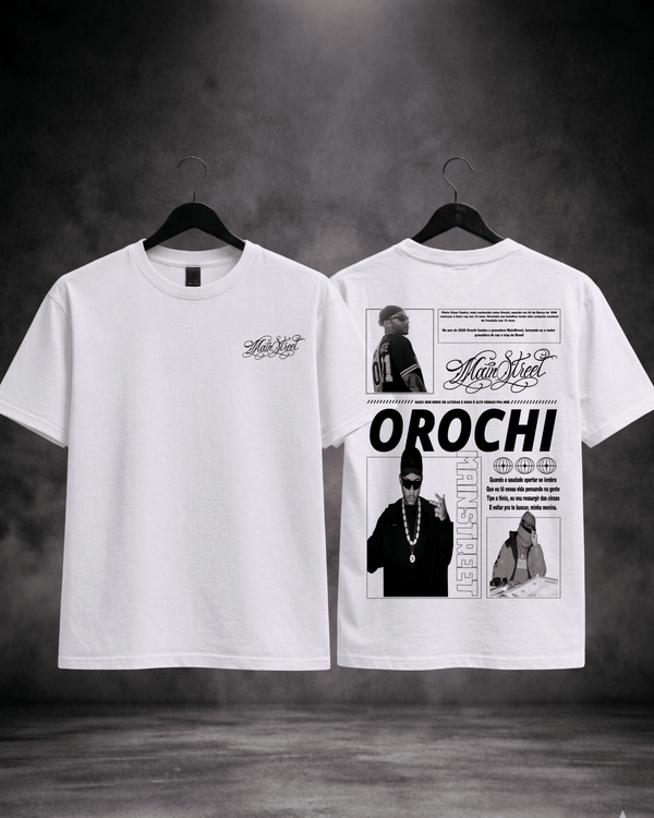 T-Shirt Orochi Edição Limitada Fã Frente e Costas