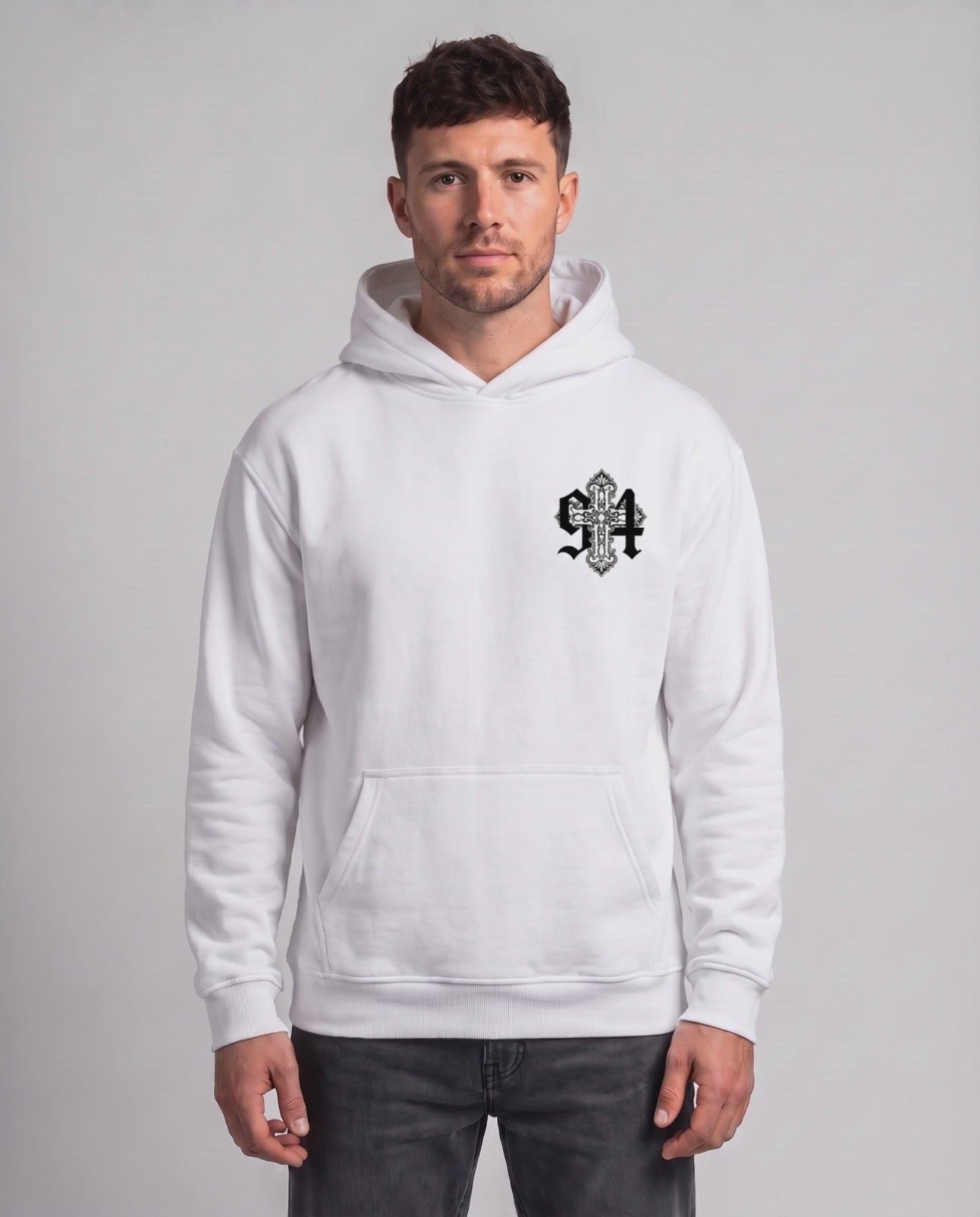 Vídeo do caimento do hoodie branco Lon3r Johny 94