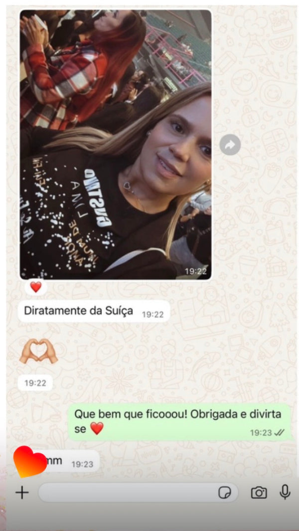 Feedback real de cliente recebido no Instagram