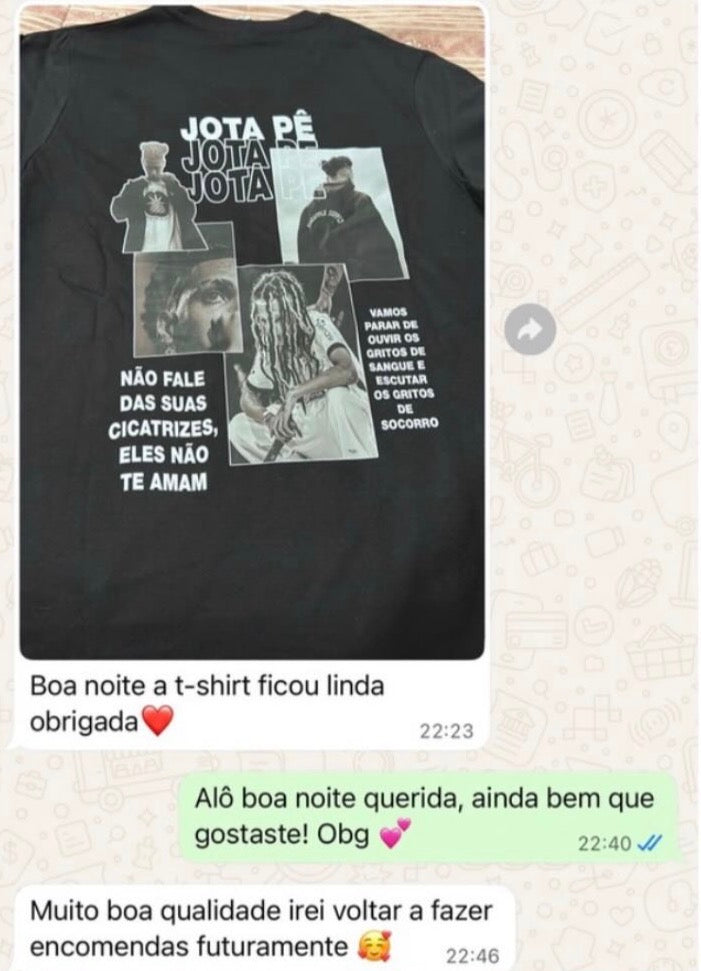 Screenshot de mensagem real de cliente