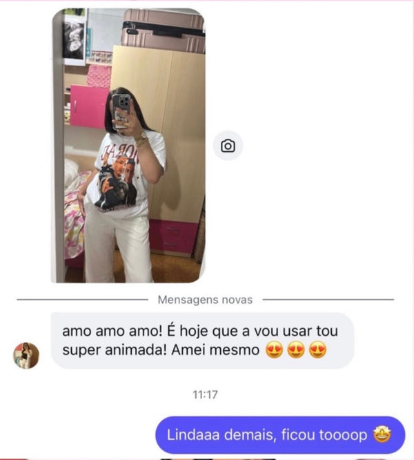 Feedback real de cliente recebido no Instagram