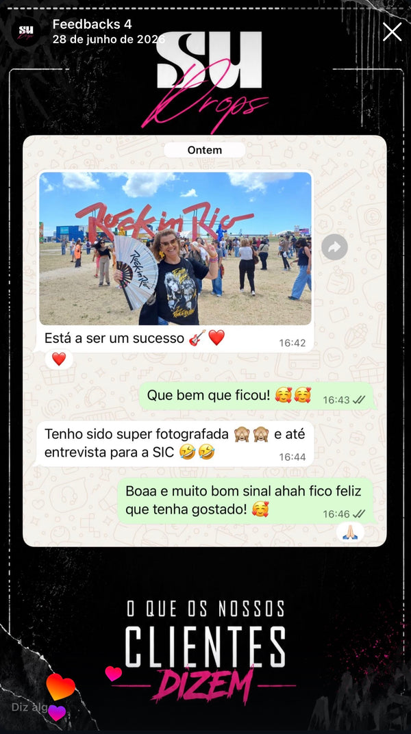 Feedback real de cliente recebido no Instagram