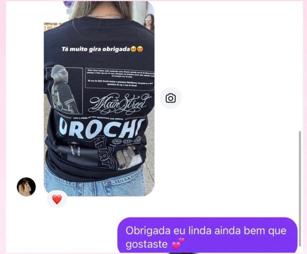 Feedback real de cliente recebido no Instagram
