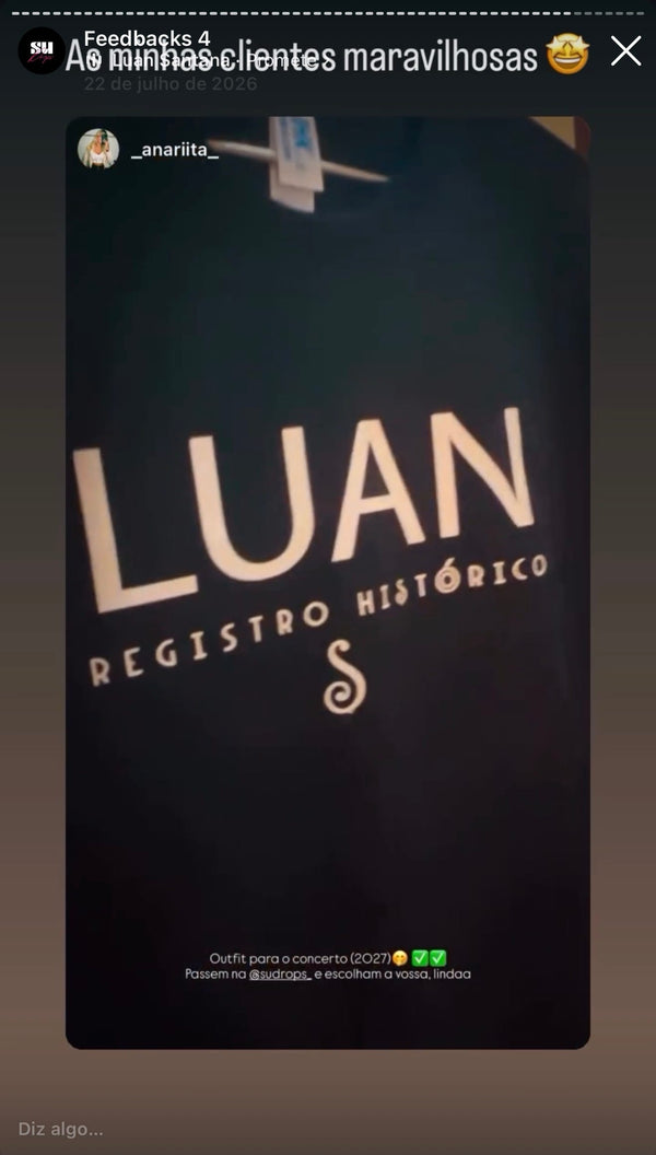 Feedback real de cliente recebido no Instagram