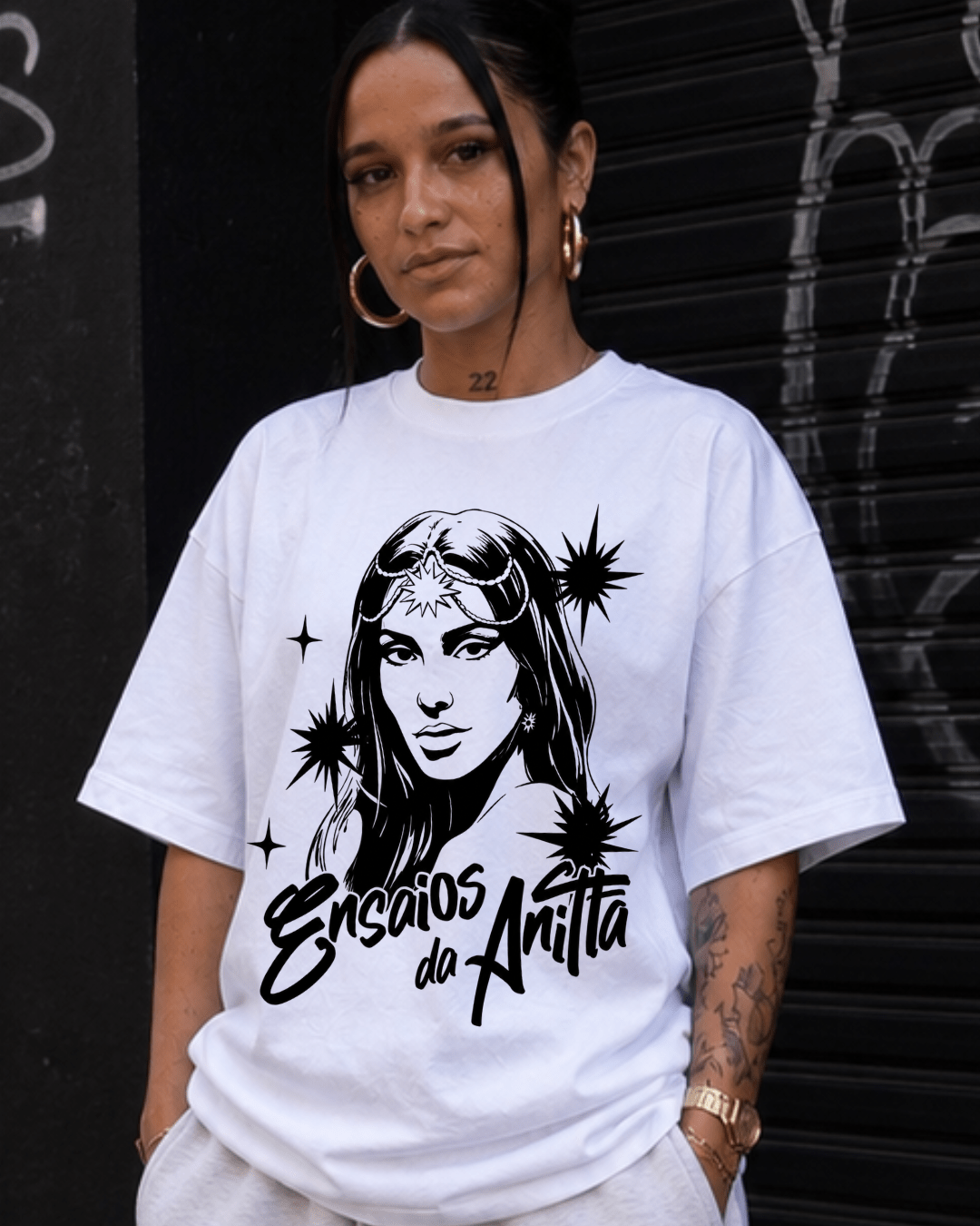 T-shirt Anitta Line Art Ensaios Edition - SuDrops