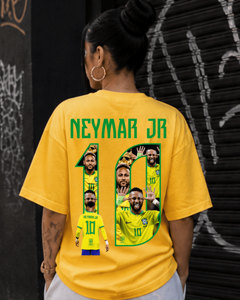 T-shirt Brasil Neymar 10 Copa 2026 amarela - mockup principal - Sudrops