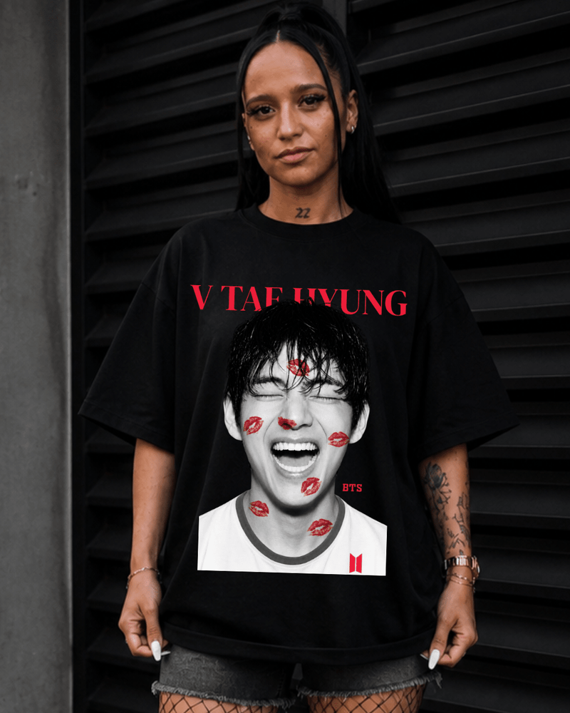 T-shirt BTS V Tae Hyung Kiss Edition - Sudrops
