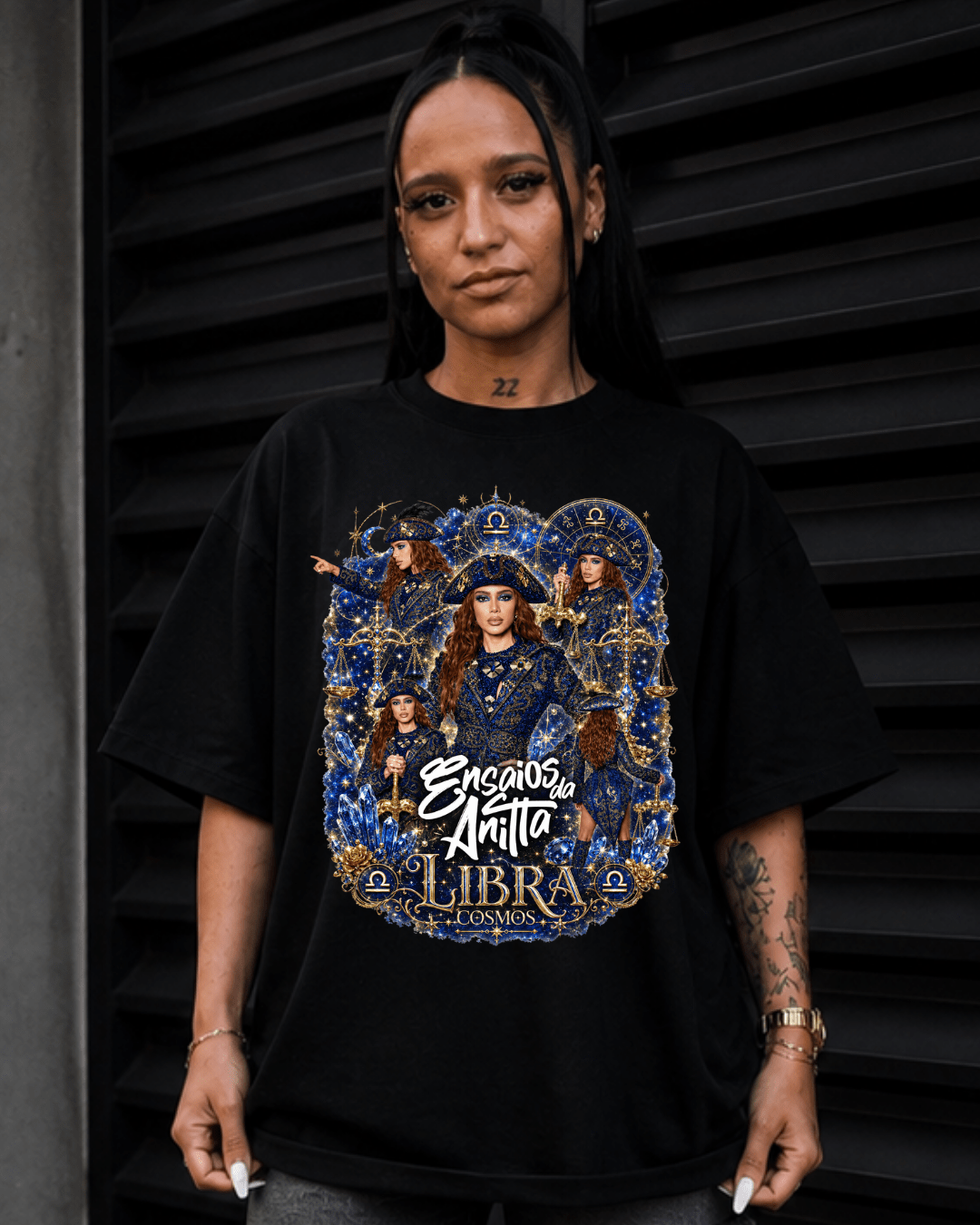 T-shirt Ensaios da Anitta Balança Cosmos Edition - SuDrops