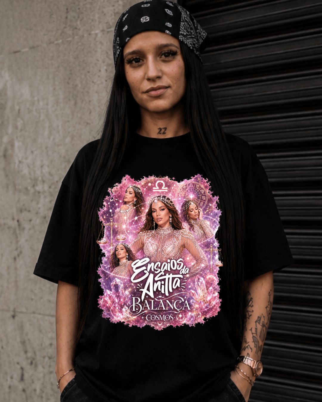 T-shirt Ensaios da Anitta Balança Cosmos Edition - SuDrops