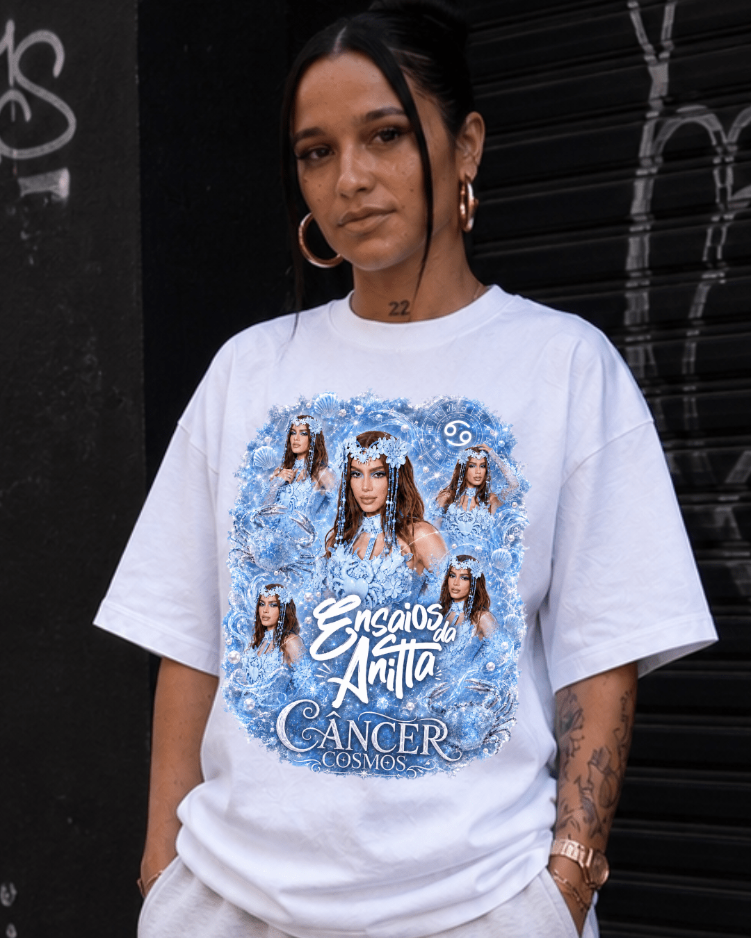 T-shirt Ensaios da Anitta Caranguejo Cosmos Edition - SuDrops