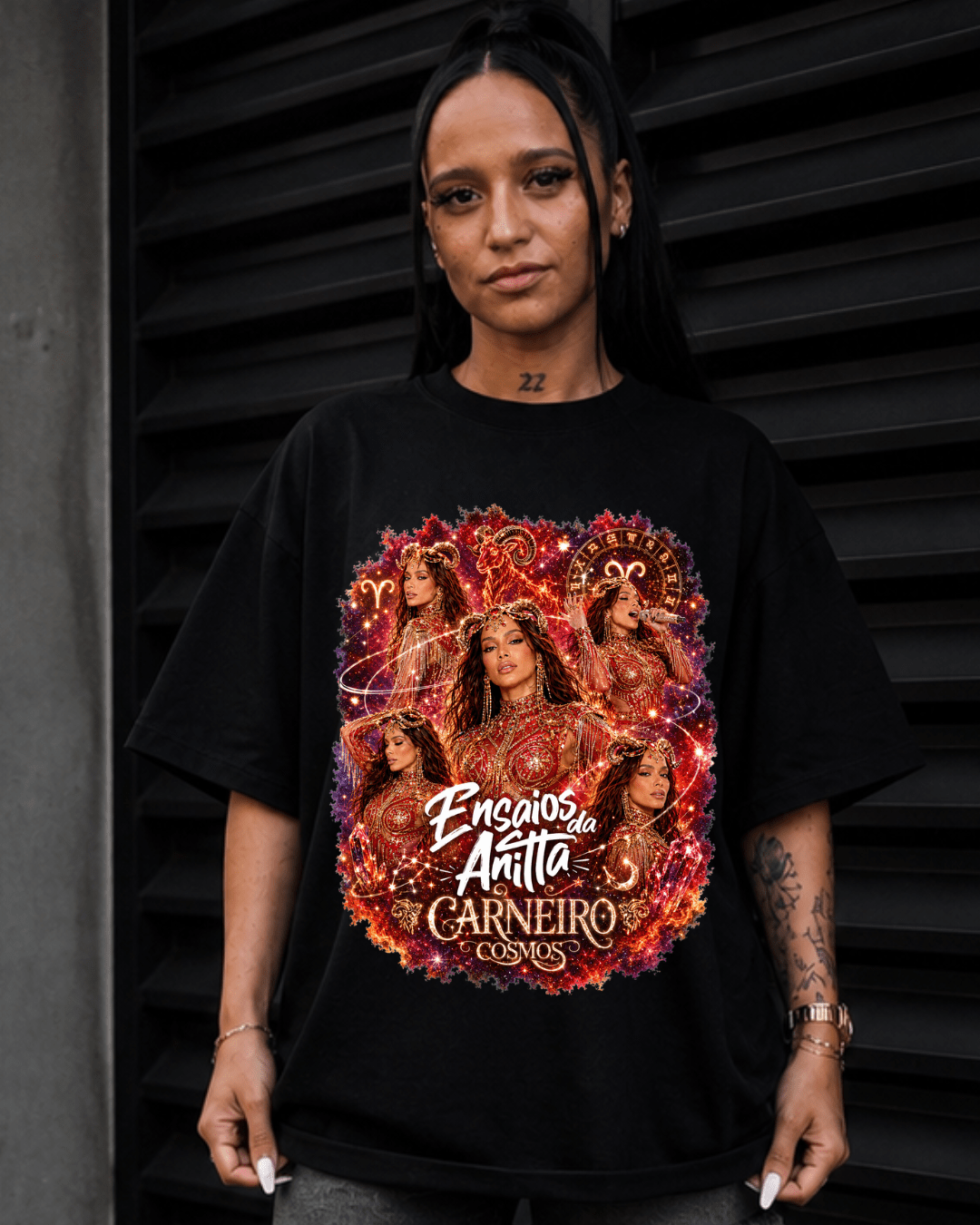 T-shirt Ensaios da Anitta Carneiro Cosmos Edition - SuDrops