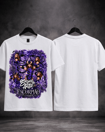 T-shirt Ensaios da Anitta Escorpião Cosmos Edition - SuDrops