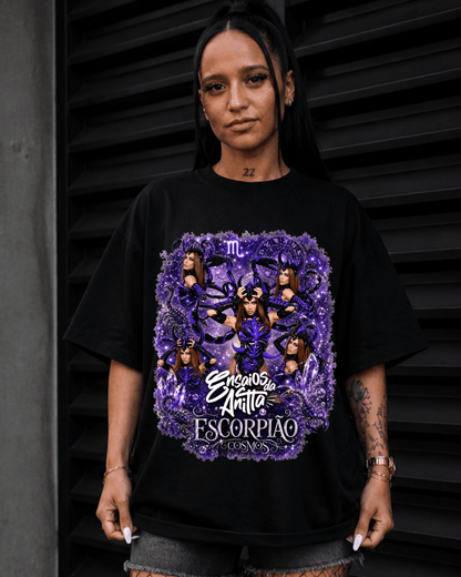 T-shirt Ensaios da Anitta Escorpião Cosmos Edition - SuDrops