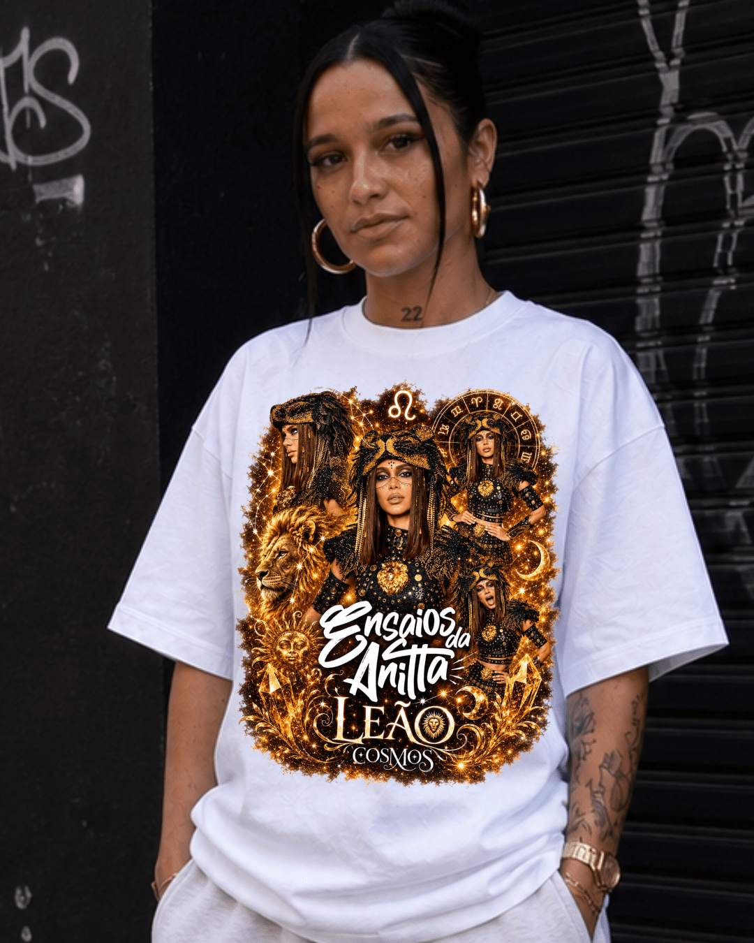 T-shirt Ensaios da Anitta Leão Cosmos Edition - SuDrops
