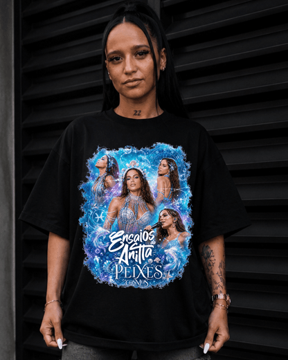 T-shirt Ensaios da Anitta Peixes Cosmos Edition - SuDrops