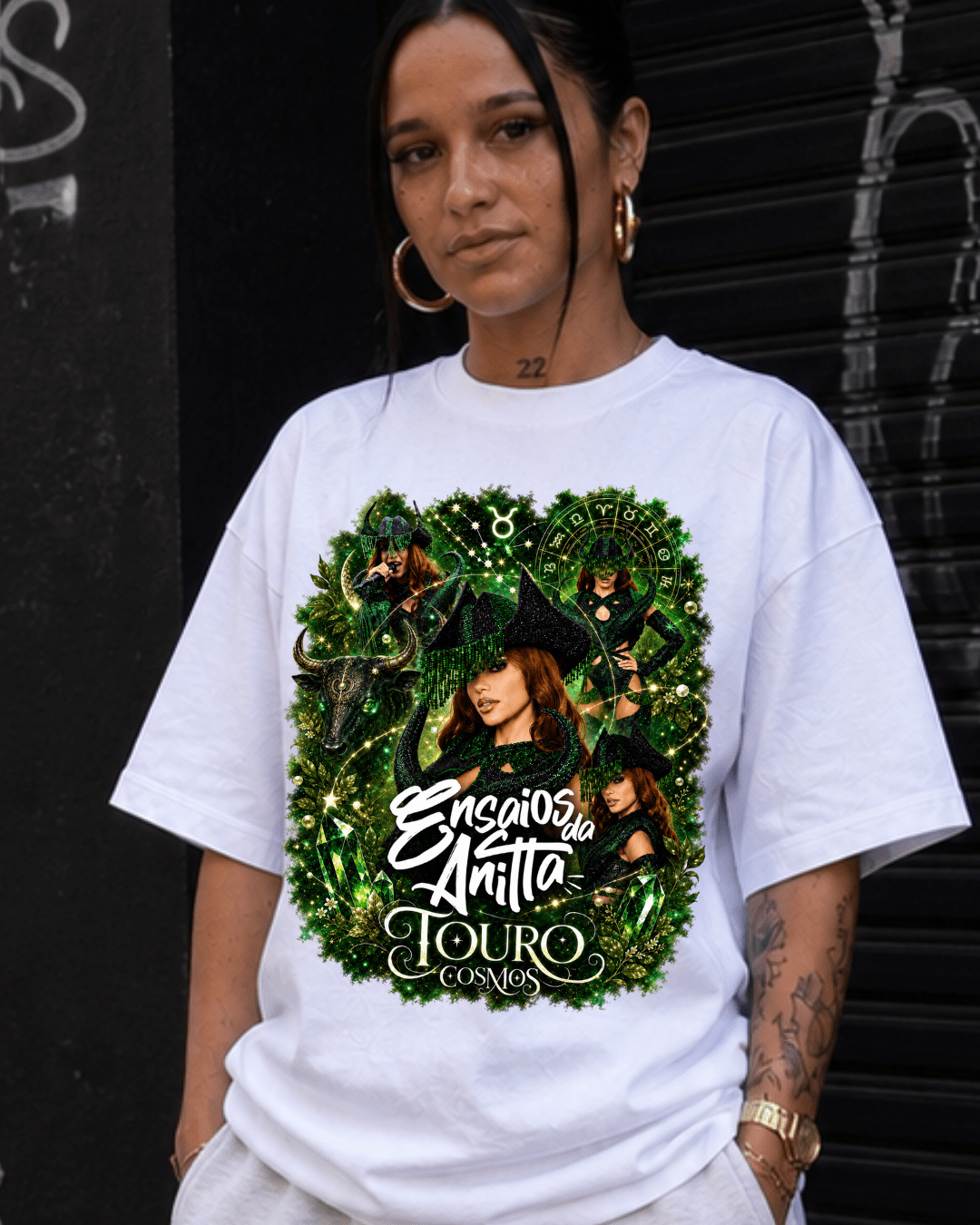 T-shirt Ensaios da Anitta Touro Cosmos Edition - SuDrops