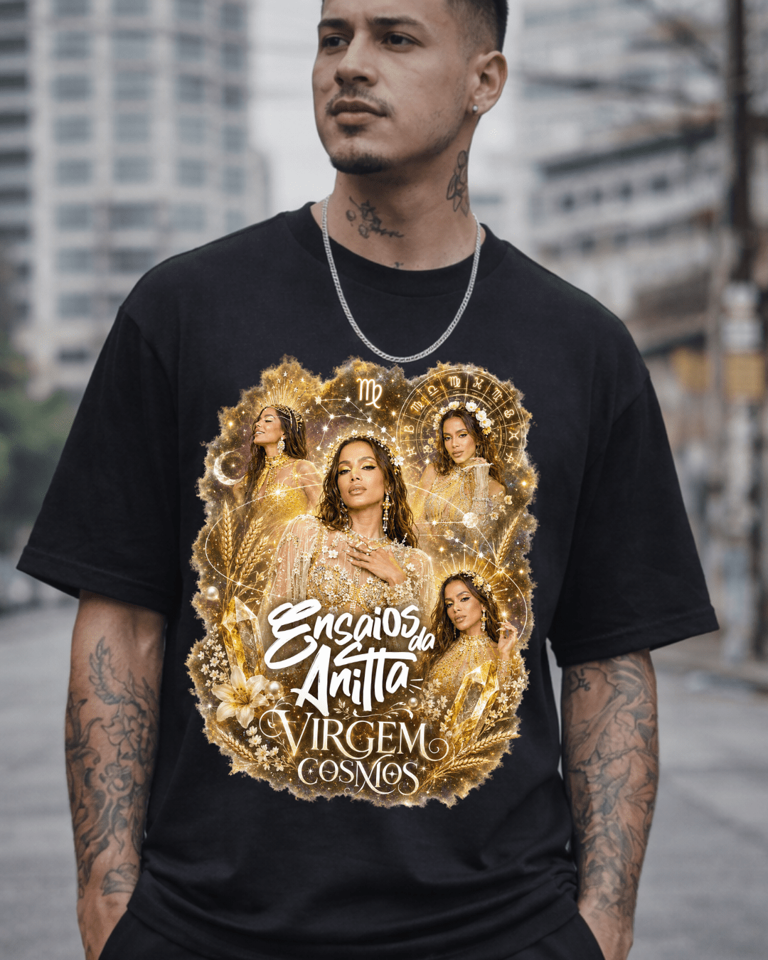 T-shirt Ensaios da Anitta Virgem Cosmos Edition - SuDrops