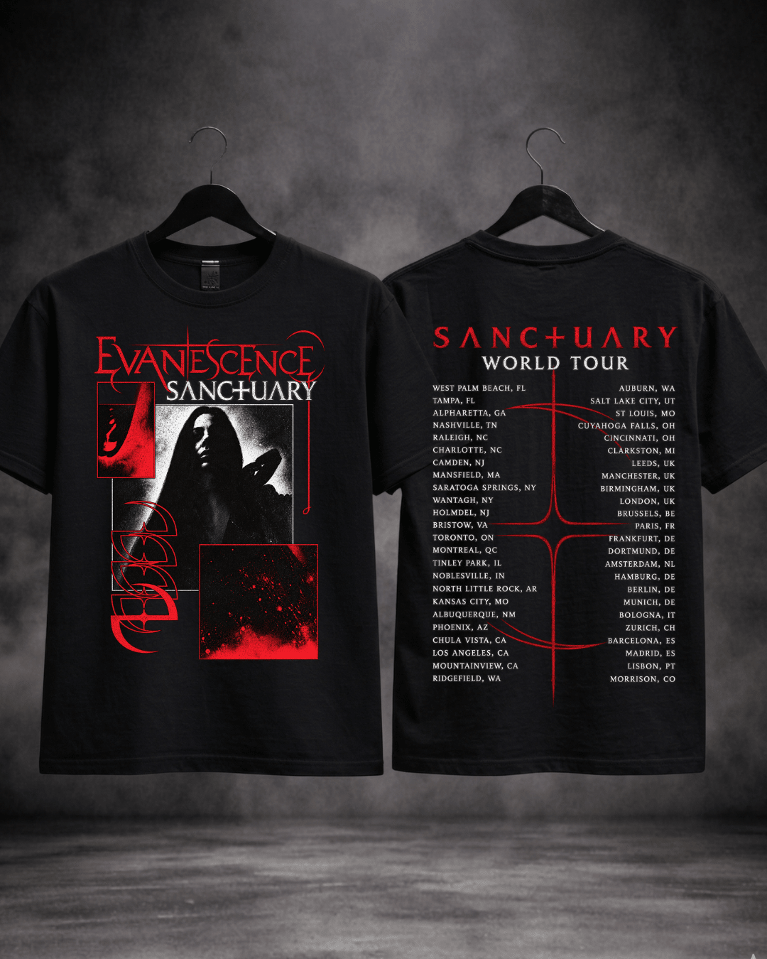 T-shirt Evanescence Sanctuary World Tour Edition - SuDrops