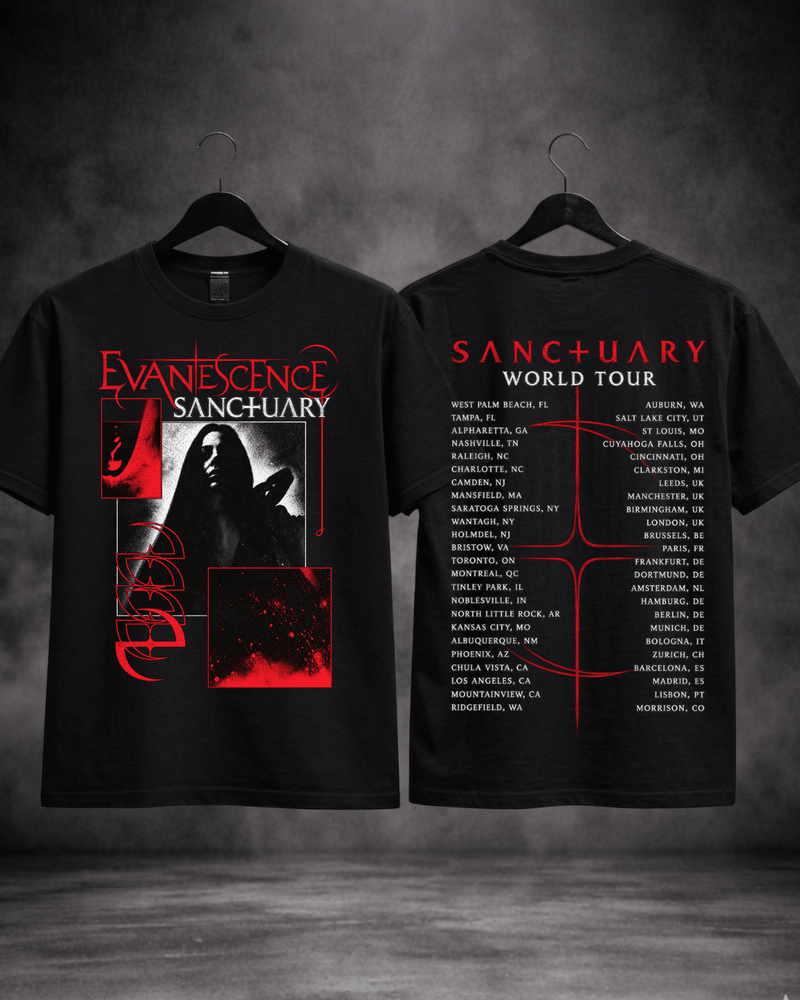 T-shirt Evanescence Sanctuary World Tour Edition - Sudrops