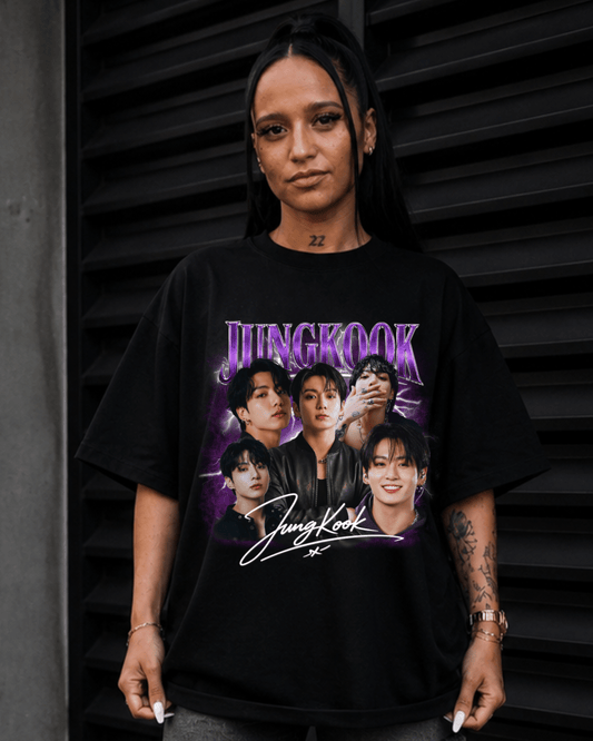 T-shirt Jungkook Purple Signature Edition - SuDrops