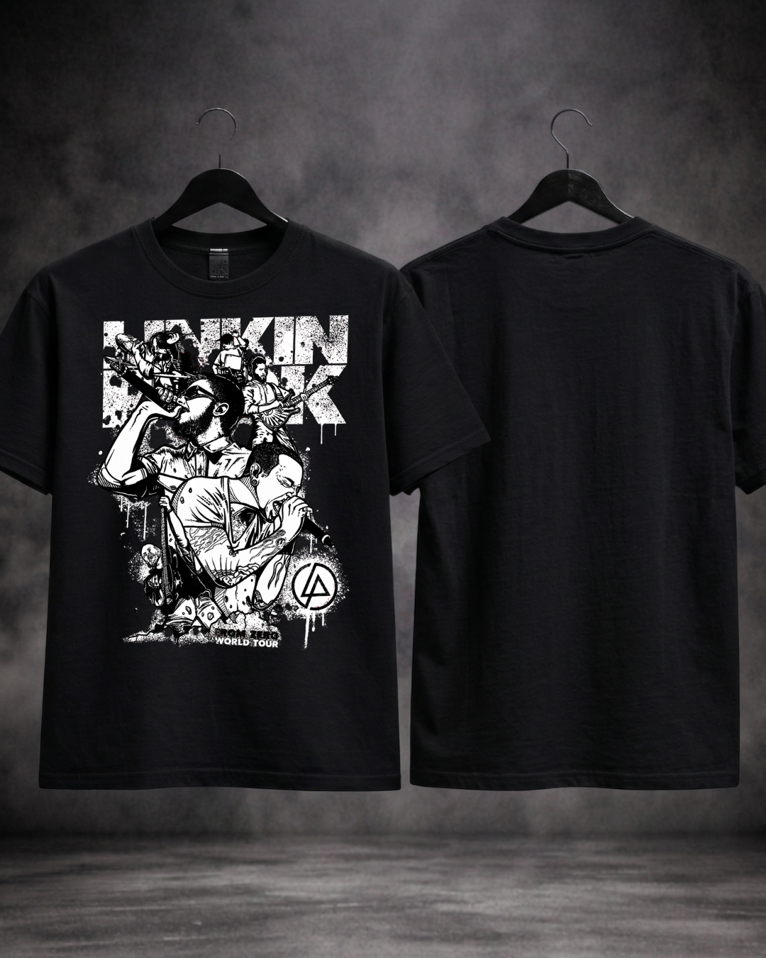 T-shirt Linkin Park From Zero World Tour Edition preta frente e costas - SuDrops