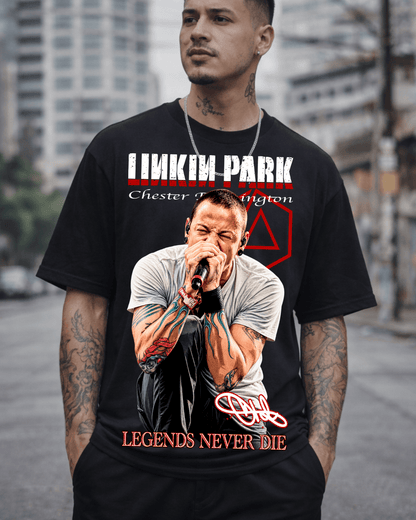 T-Shirt Linkin Park Legends Never Die Preta - Sudrops