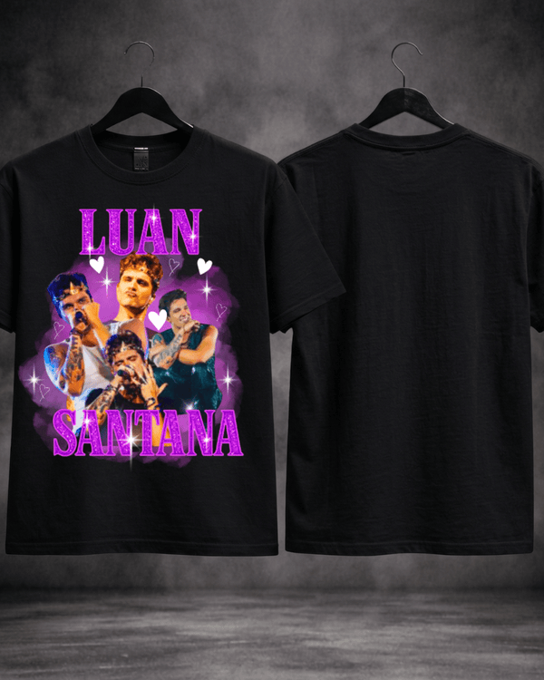 T-Shirt Luan Santana Bootleg Roxa Preta