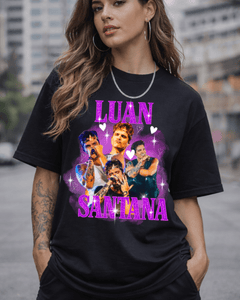 T-Shirt Luan Santana Bootleg Roxa Preta