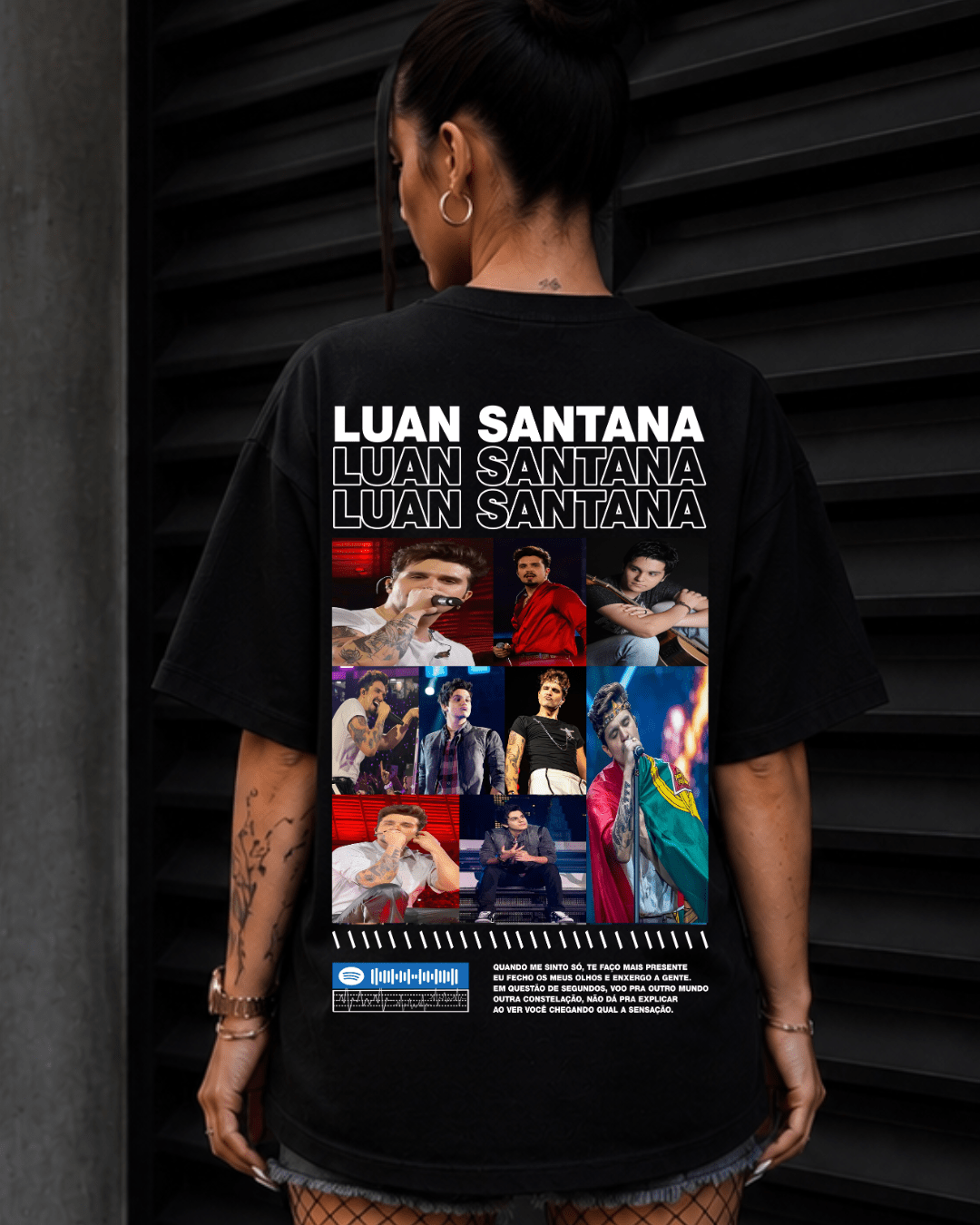 T-Shirt Luan Santana Constelação Preta - SuDrops