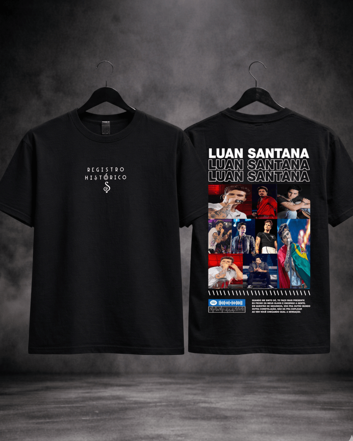 T-Shirt Luan Santana Constelação Preta - Sudrops