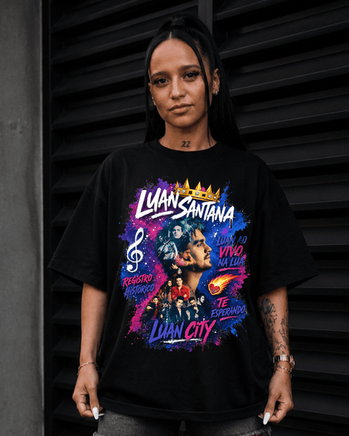 T-Shirt Luan Santana Luan City Preta