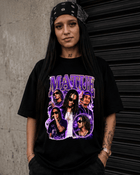 T-Shirt Matuê Bootleg Roxa Preta