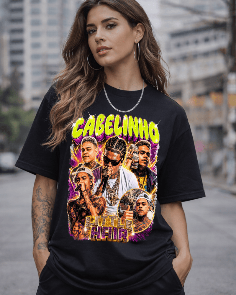 T-shirt Mc Cabelinho Edição Limitada preta - mockup principal - Sudrops