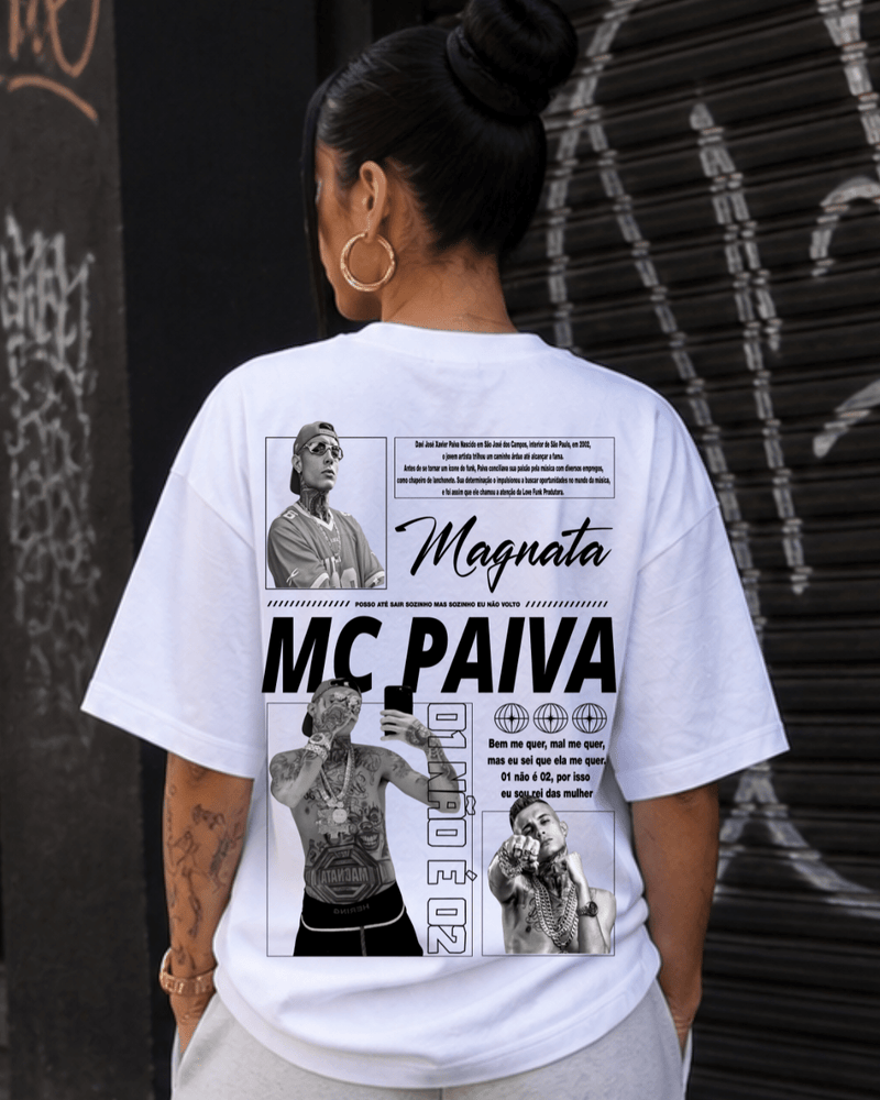 T-Shirt Mc Paiva Magnata Branca - Sudrops