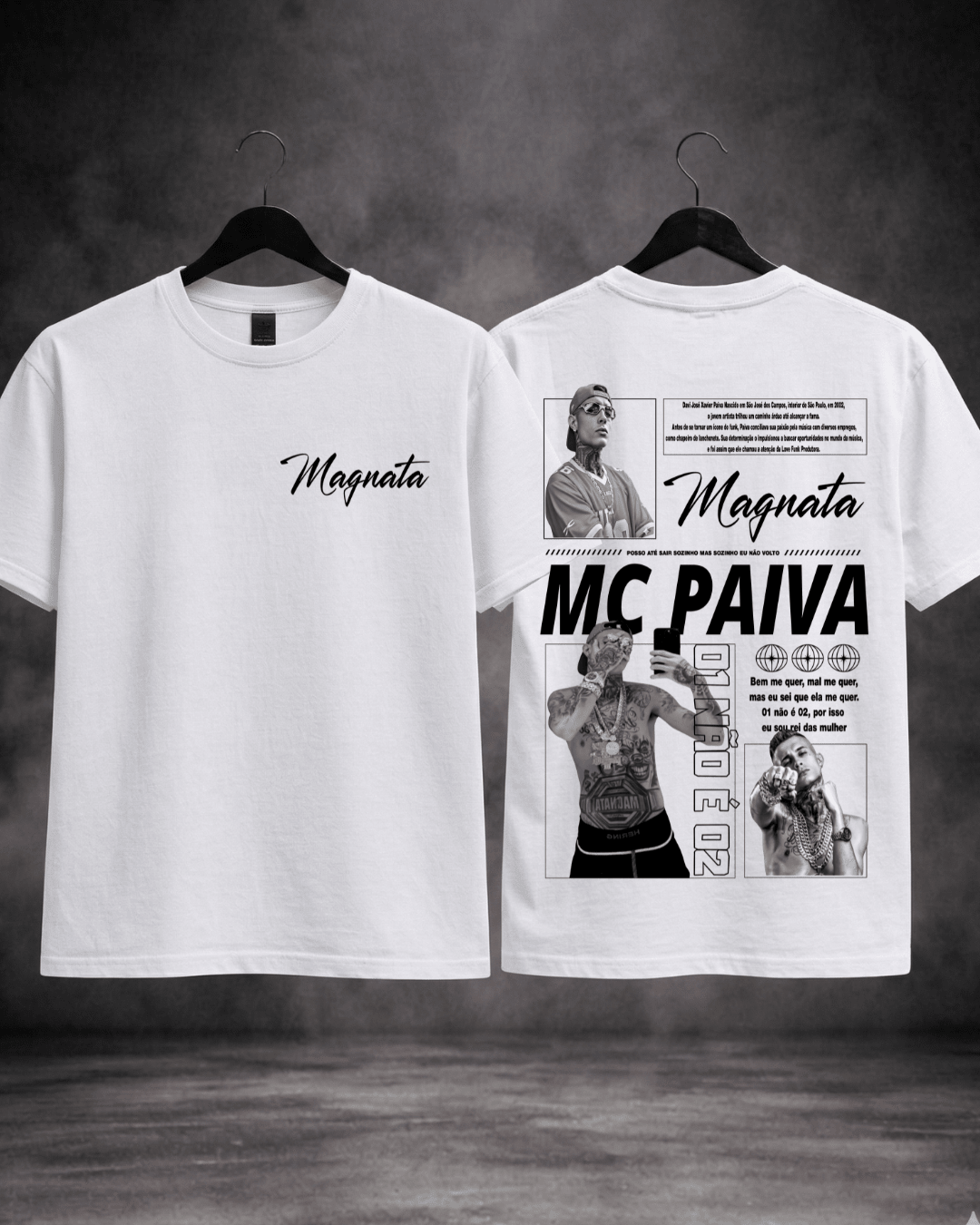 T-Shirt Mc Paiva Magnata Branca - Sudrops