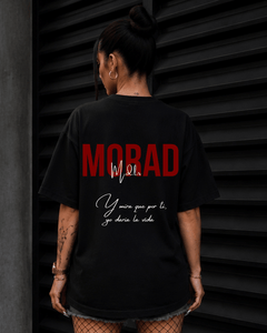 T-Shirt Morad MDLR Preta Frente e Costas v2